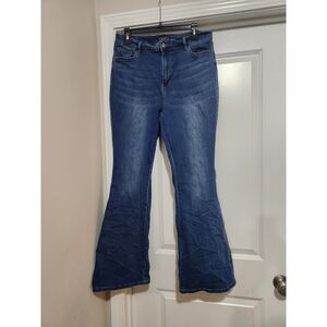 Stylish Blue Flare Women's Jeans